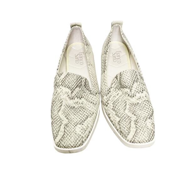 Franco Sarto Gray Snake Printed Boston Slip On Sneakers Size 8 - Picture 3 of 5